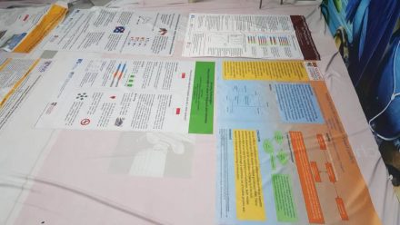 foldable fabric poster