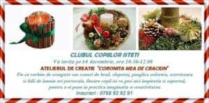 Atelier de creatie CORONITA MEA DE CRACIUN