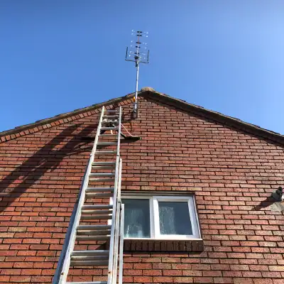 finished aerial instalation TV aerial installation in Marlborough