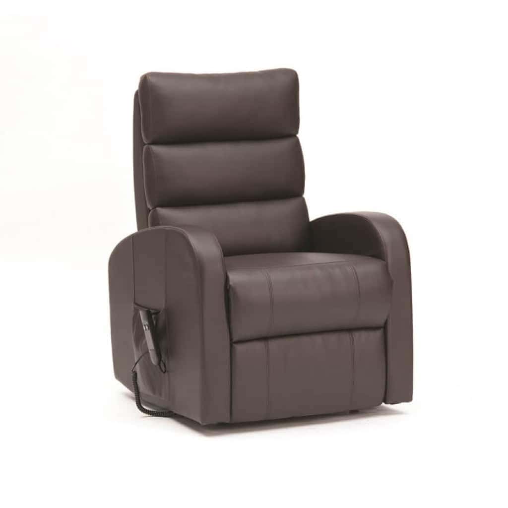 Three Tier Dual Motor PU Riser Recliner in Brown