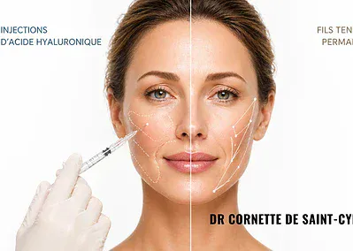 Fils tenseurs permanents vs injections d’acide hyaluronique : deux approches, deux objectifs