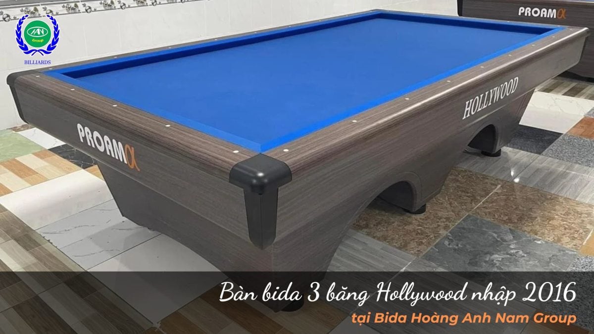 Bàn Bida 3 Băng Hollywood Cũ 2016 Nhập - 95 Triệu | Bida Hoàng Anh Nam Group
