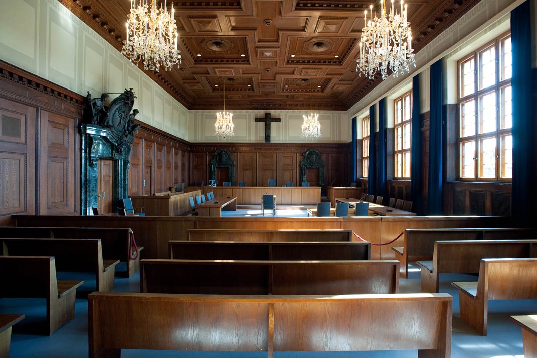 Der Saal 600 im Memorium Nürnberger Prozesse