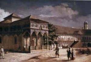 GOKID! - Clădire istorică în stil tradițional Clădire istorică în stil tradițional, cu arhitectură veche și detalii decorative, reprezentând patri.