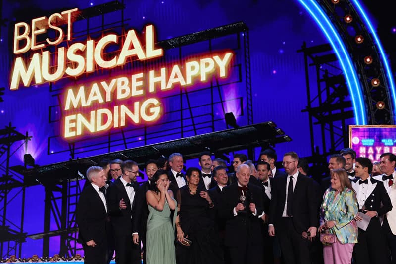 Producer Jeffrey Richards accepts Best Musical award for "Maybe Happy Ending"at the 78th Annual Tony Awards in New York City, U.S., June 8, 2025. REUTERS/Brendan Mcdermid/2025-06-09 12:10:26/