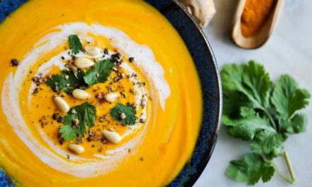 Velouté de potimarron et lait de coco