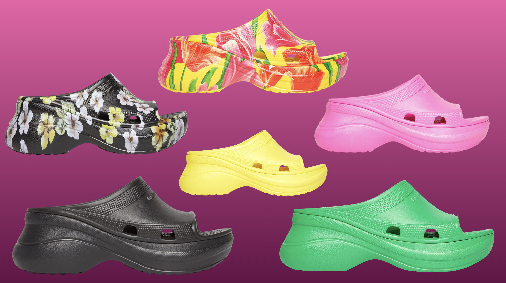 Balenciaga Crocs pool slide1