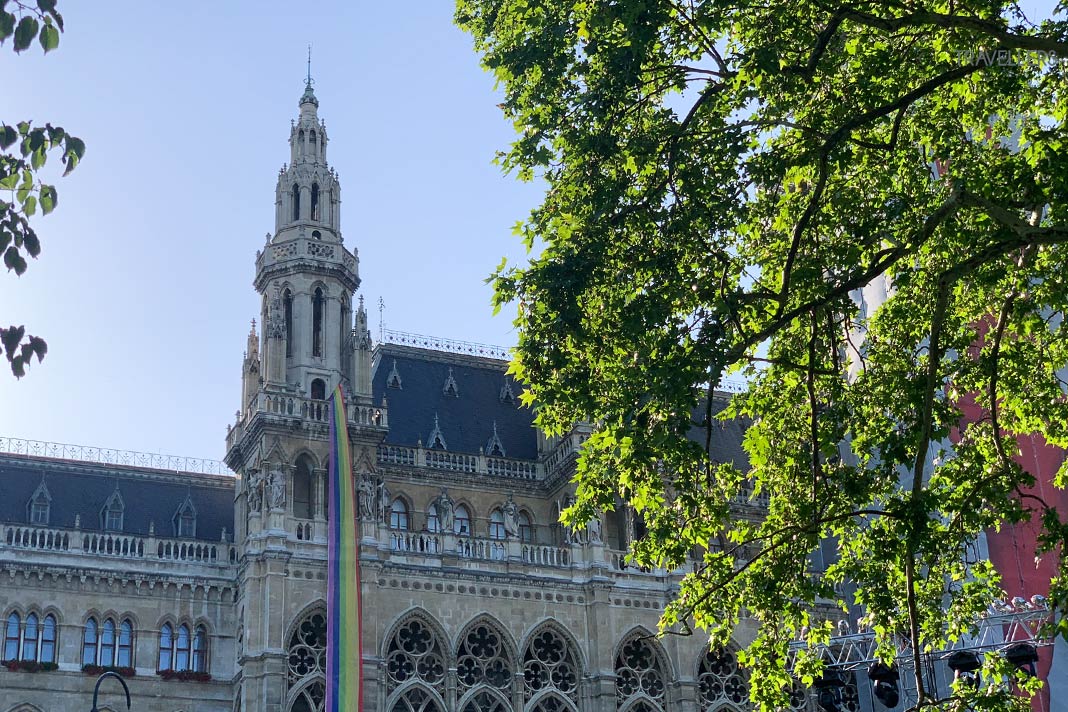 Ein Turm des Wiener Rathauses