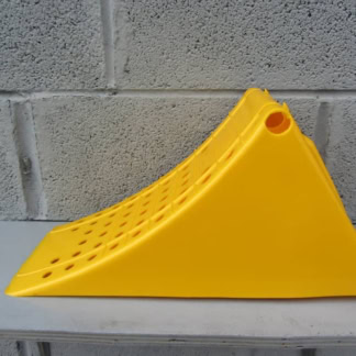 MGF-0144 Large Yellow Plastic HGV Wheel Chock