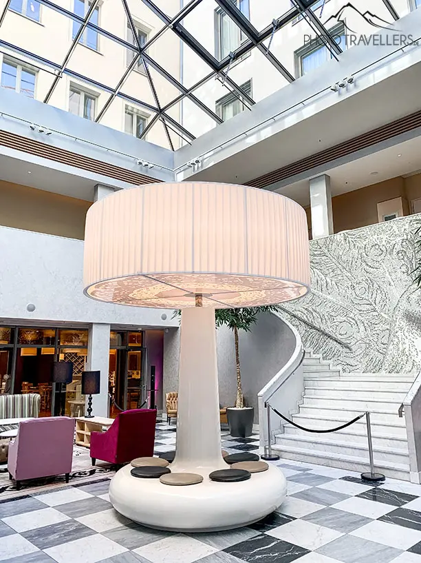 Die Lobby des Hotel Hyperion in Dresden