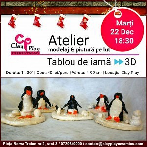 tablou-de-iarna-3d-clay-play tablou-de-iarna-3d-clay-play