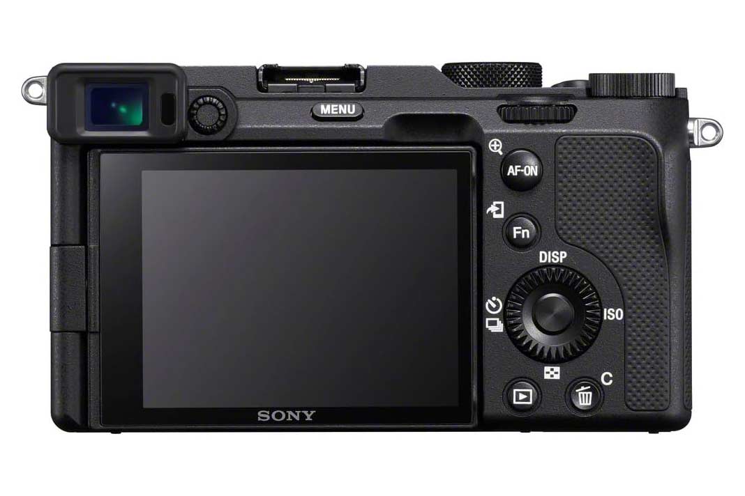 Die Rückseite der Sony Alpha 7C