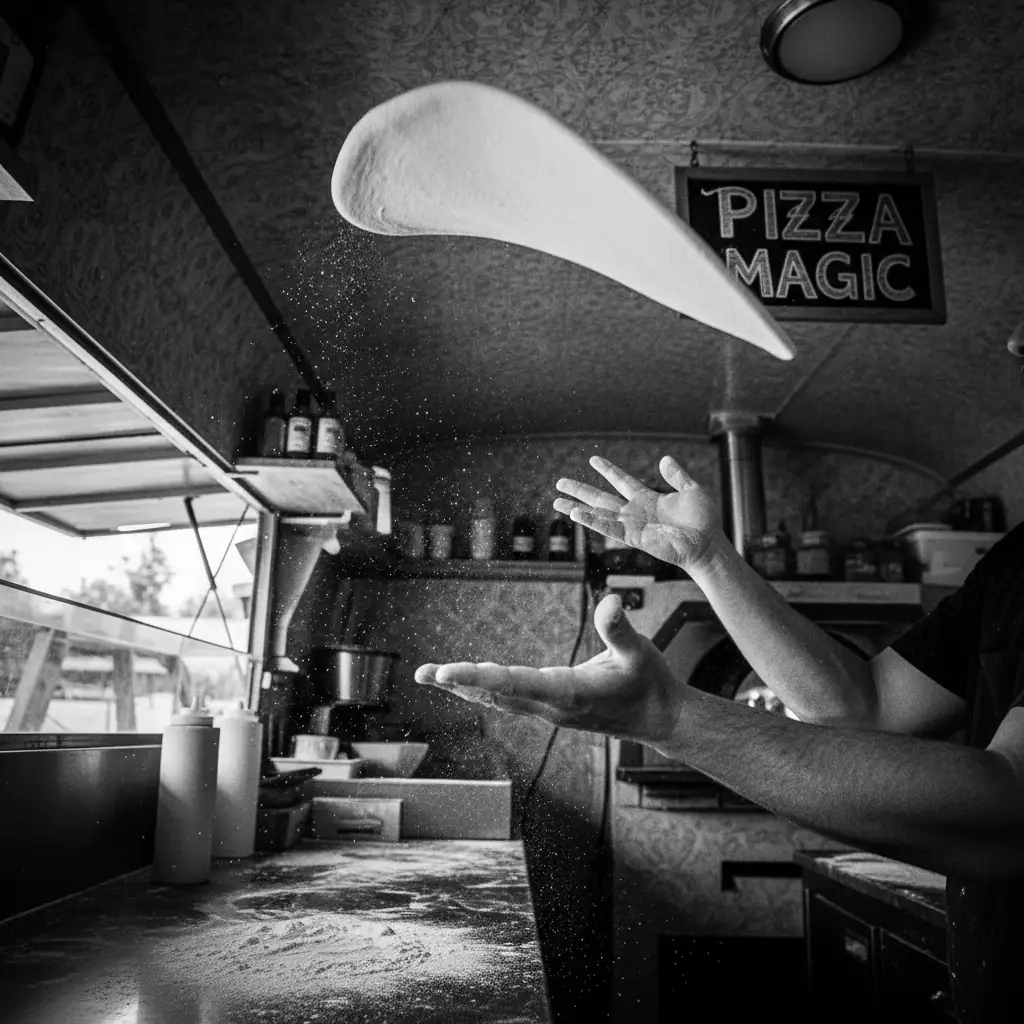 Pizza Dough Tossing Pizza Dough Tossing