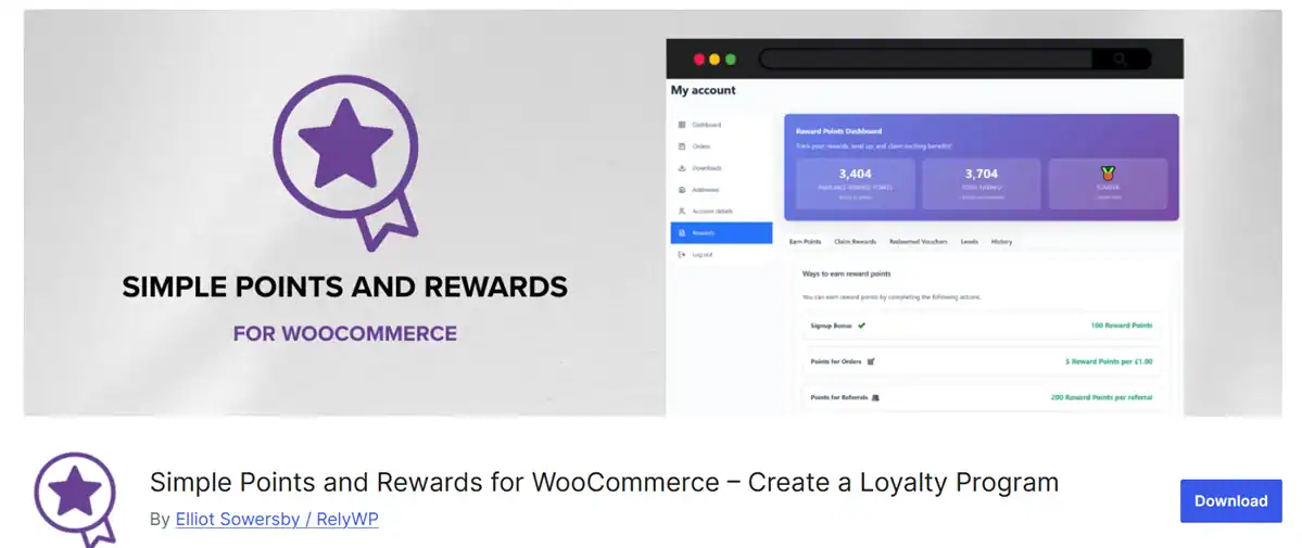 Simple point and reward plugin