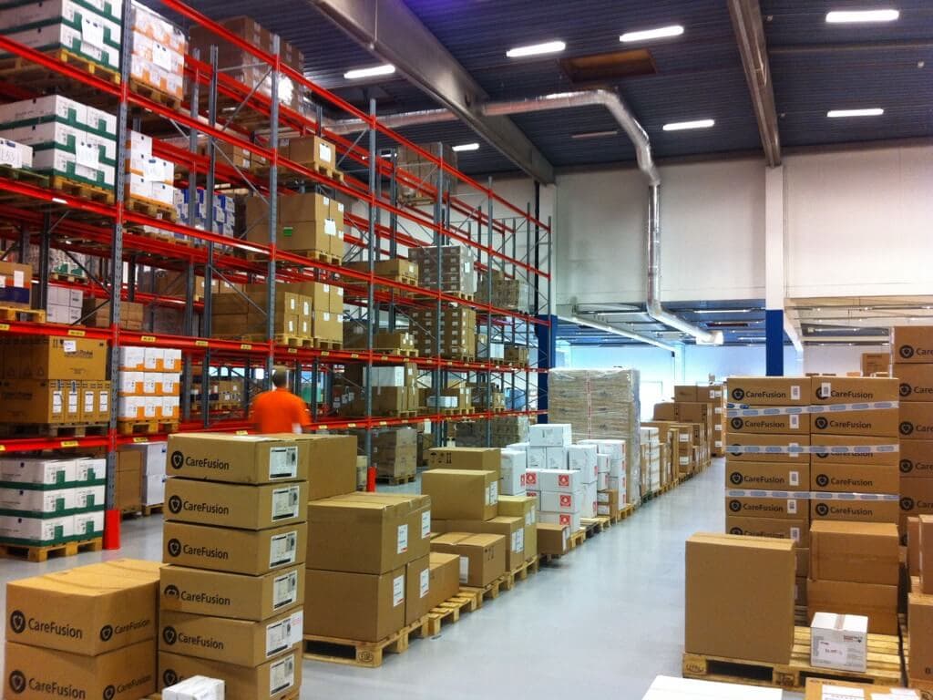 Warehouse with unerutilized equipment