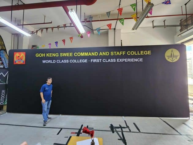 Tension fabric display 24 x 10ft straight for SAF