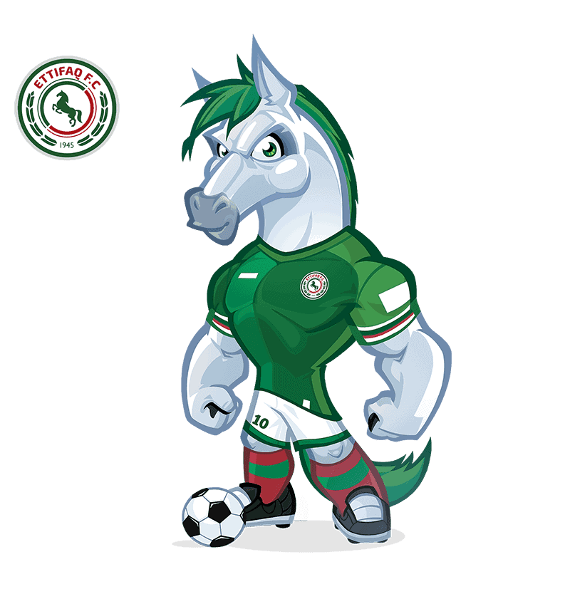 Ettifaq FC mascot design Ettifaq FC mascot design