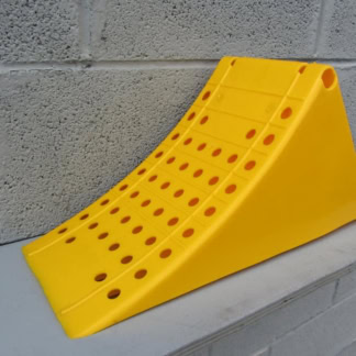 MGF-0144 Large Yellow Plastic HGV Wheel Chock