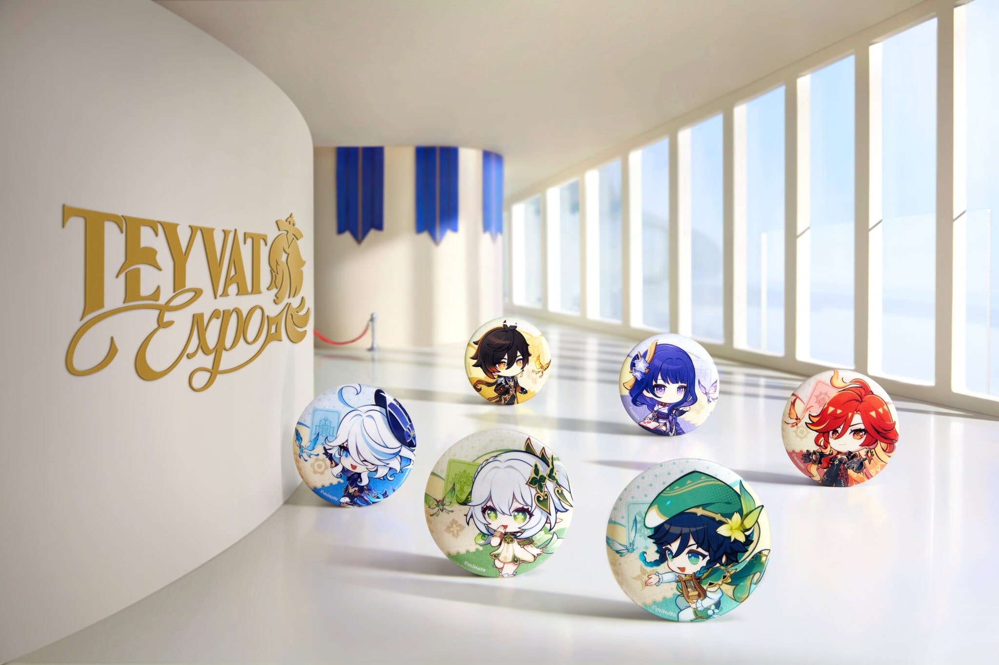 badges exclusif à l'expo