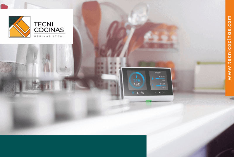 Cocina con accesorios inteligentes