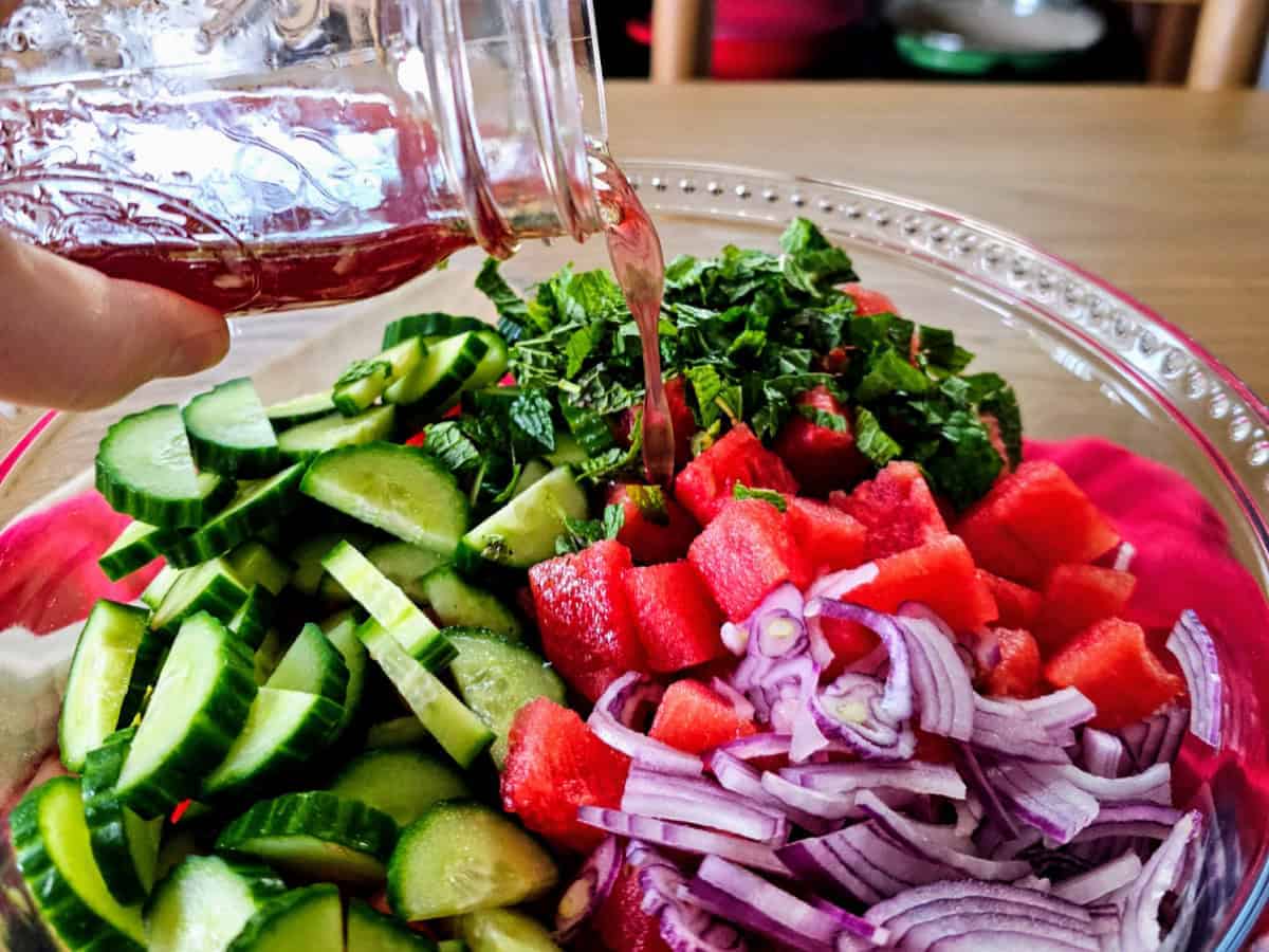 Cucumber Watermelon Salad