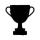 6864 - Trophy80x80 Elegant glass trophy award on a dark background.