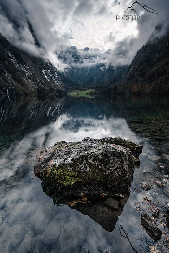 Der Blick über den Obersee in Berchtesgaden