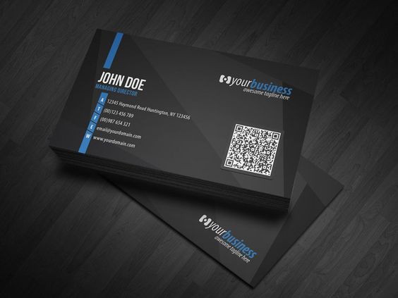 Приклад візитної картки з QR-кодом Приклад візитної картки з QR-кодом