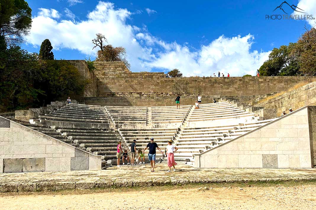 Das restaurierte Amphitheater von Rhodos lockt viele Besucher an