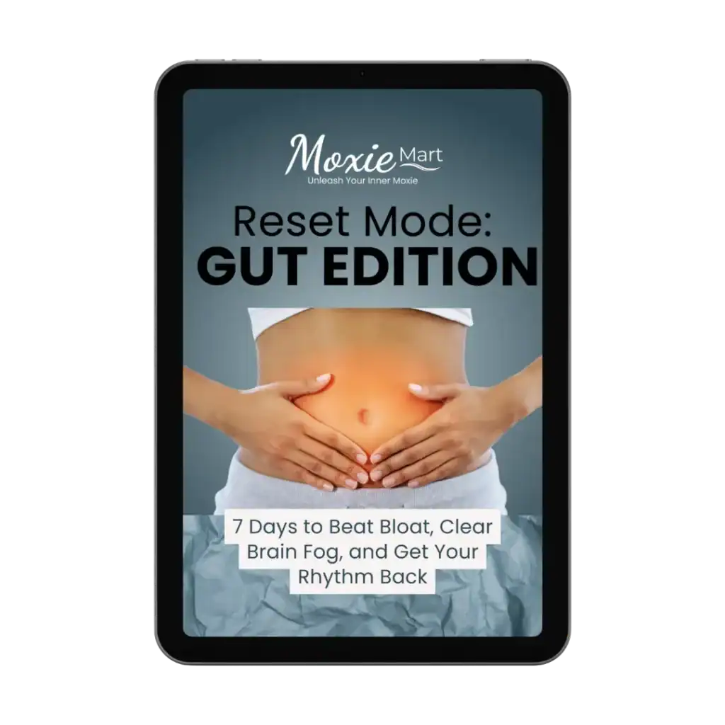 iPad-Reset Mode-Gut Edition eBook Cover iPad image of MoxieMart's Reset Mode: Gut Edition eBook Cover