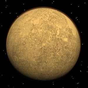 Sonnensystem 4 Planet Merkur