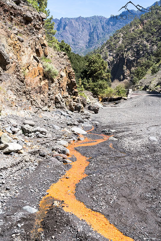 Die beeindruckend Schlucht der Ängste (Barranco de las Angustias) auf La Palma