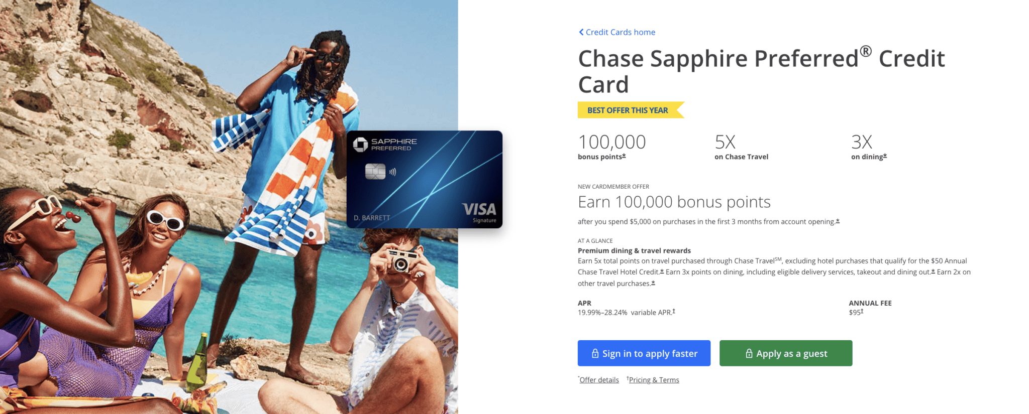 Сhase Sapphire Preferred 100K - New Welcome bonus (Best Card Offer) 1 Сhase Sapphire Preferred 100K