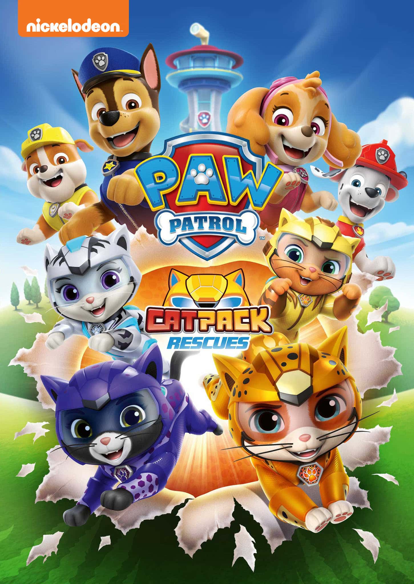 PAW Patrol Cat Pack Rescues Available on DVD 9.13.22 2 paw patrol