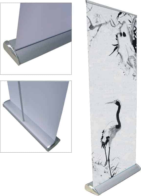front and back view for Premium roll up banner- front and back view for Premium roll up banner-