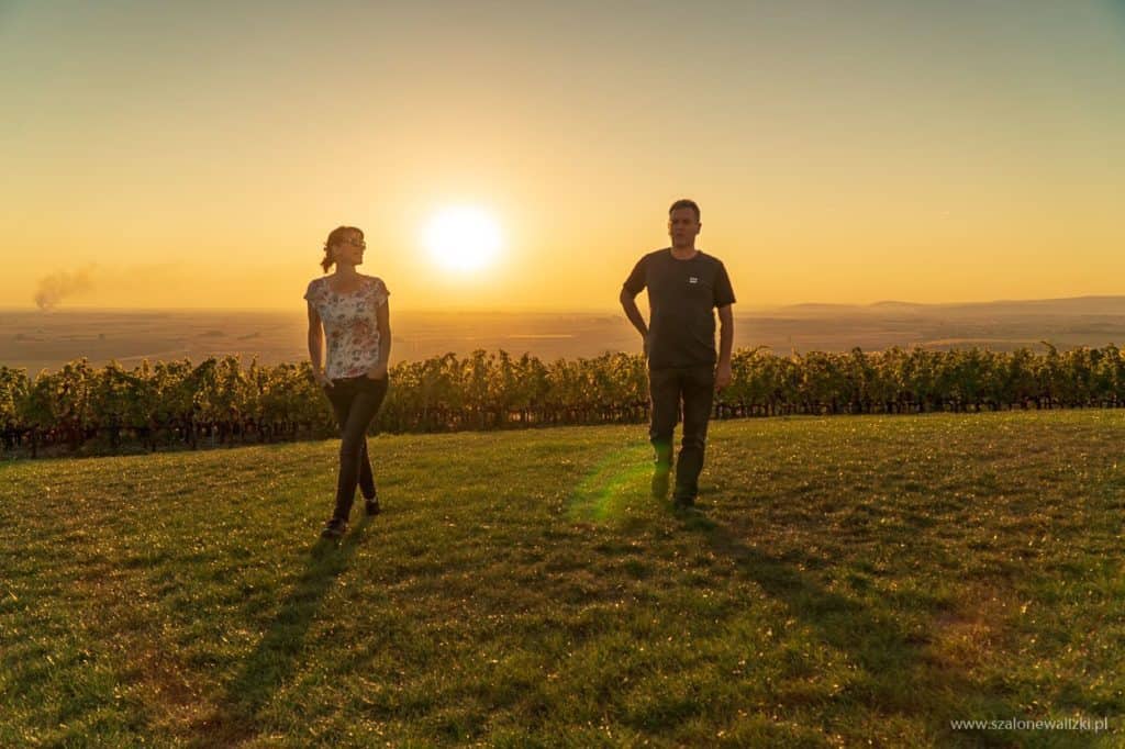 zachód słońca ze wzgórze św. Teresy w Tarcal