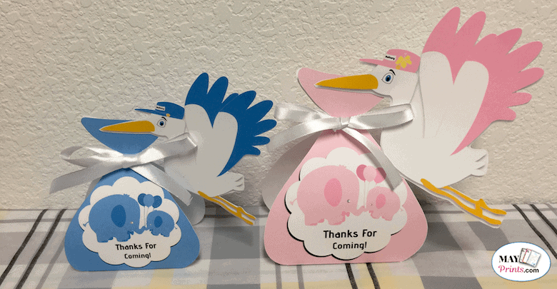 How To Make Stork Baby Shower Party Favors