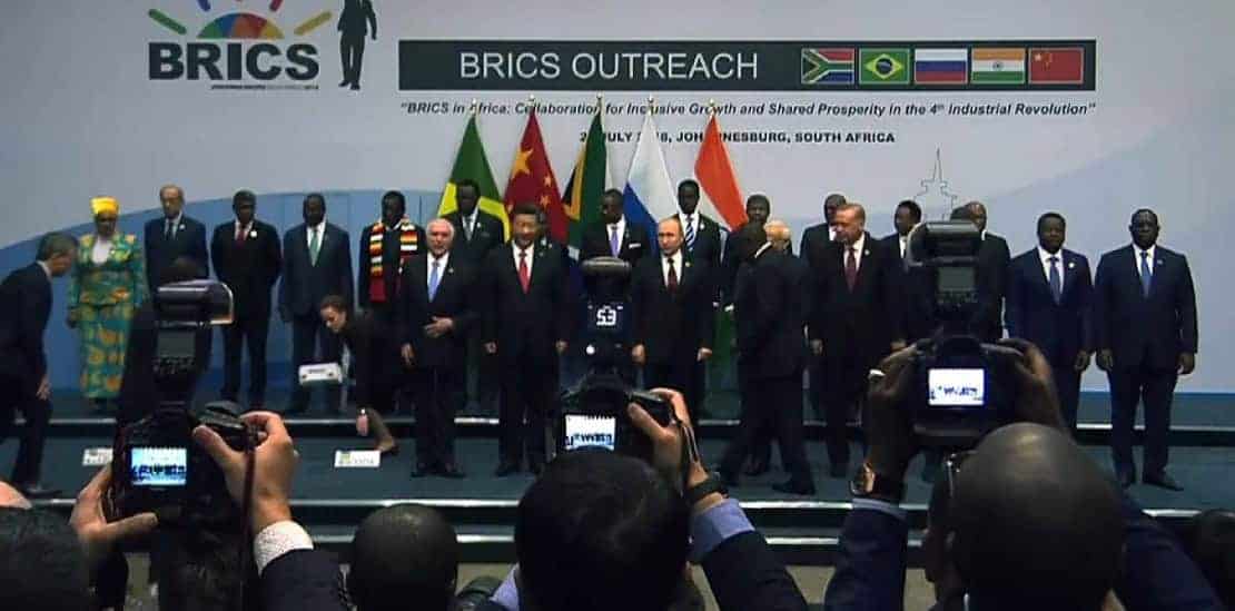 brics summit: importance of "open world economy"