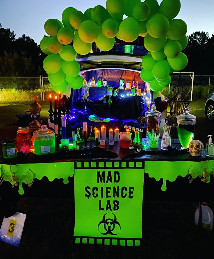 Mad Scientist Trunk or Treat idea