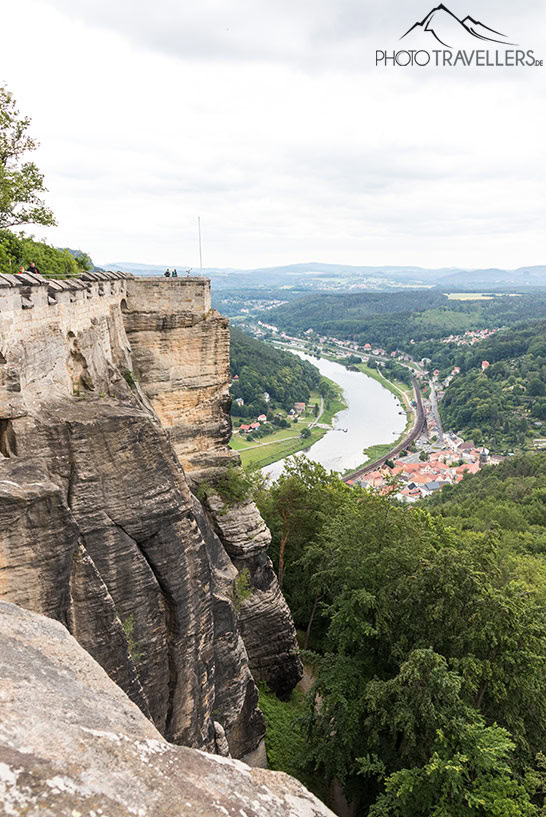 Blick auf die Elbe von der Festung Königstein