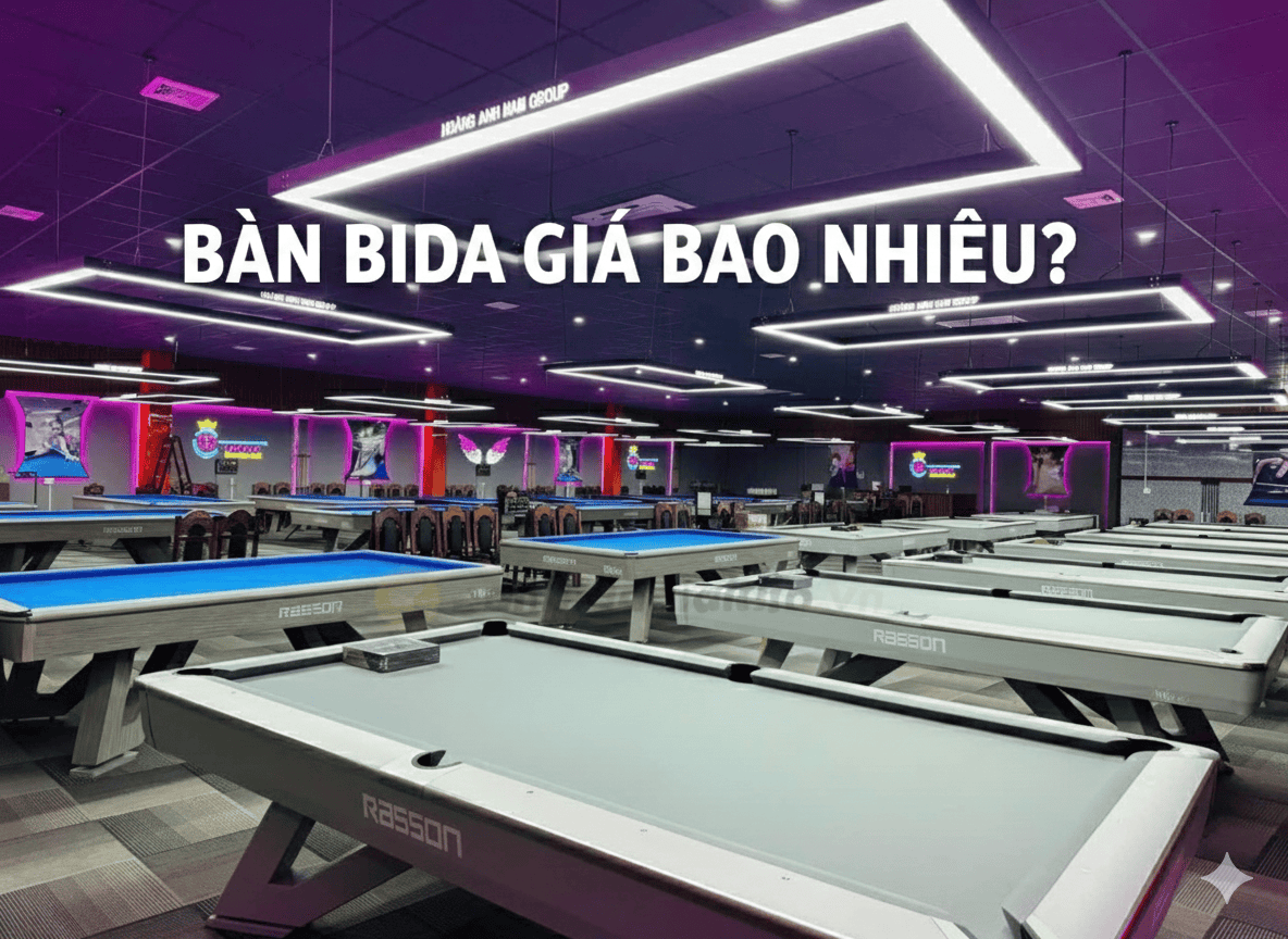 GIÁ BÀN BIDA BAO NHIÊU? CẬP NHẬT BẢNG GIÁ BÀN BIDA MỚI & CŨ MỚI NHẤT 2 Bàn bida giá bao nhiêu