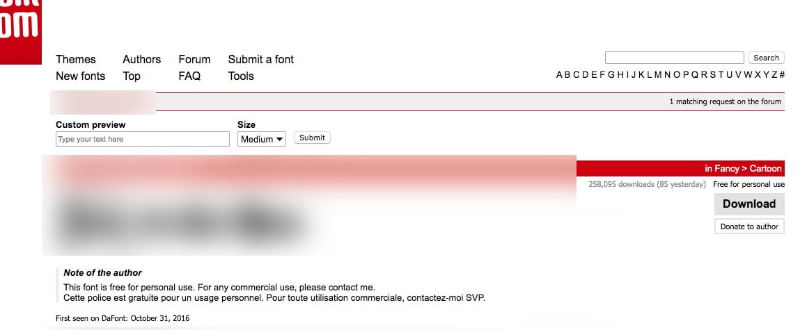 free font for personal use free font for personal use