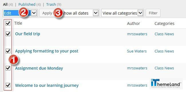 mark custom posts or pages