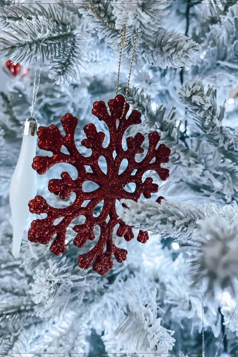 Flocked Fir Christmas Tree deecor