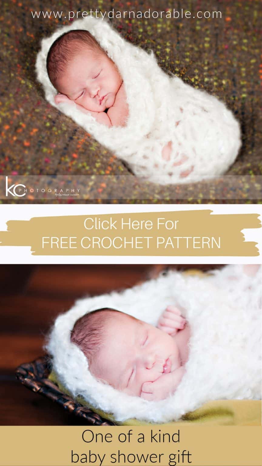 baby wear cream lacy crochet baby cocoon