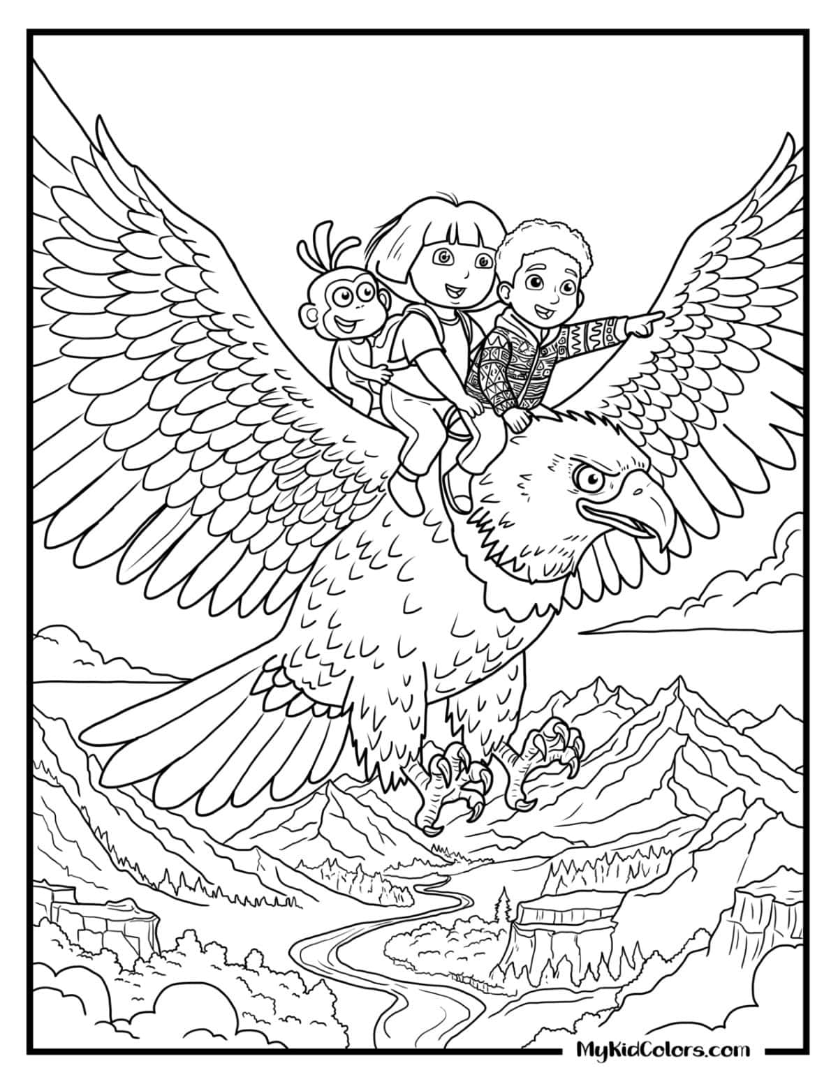 Dora the Explorer Coloring Pages – Page # 13
