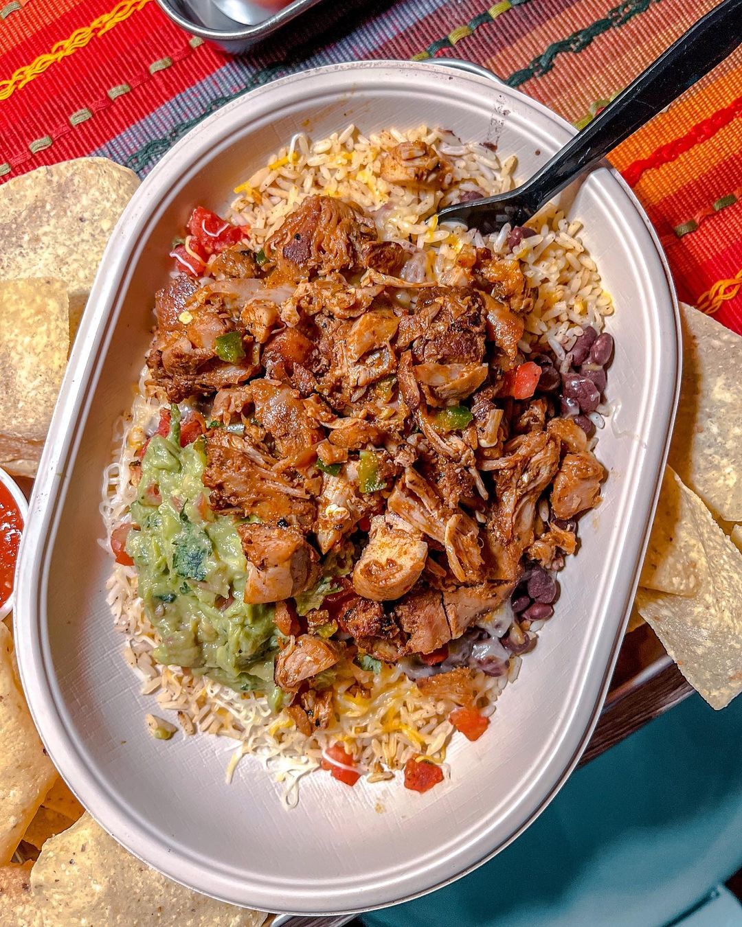 Moe's burrito bowl