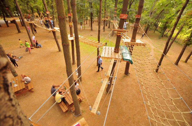 vedere aventura parc herastrau Locuri de Petreceri in Aer Liber pentru Copii Bucuresti