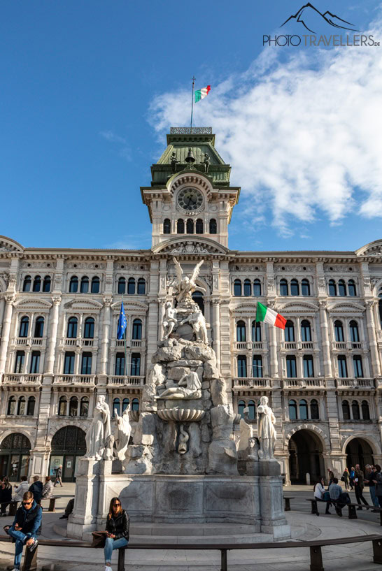 Der Brunnen der vier Kontinente in Triest