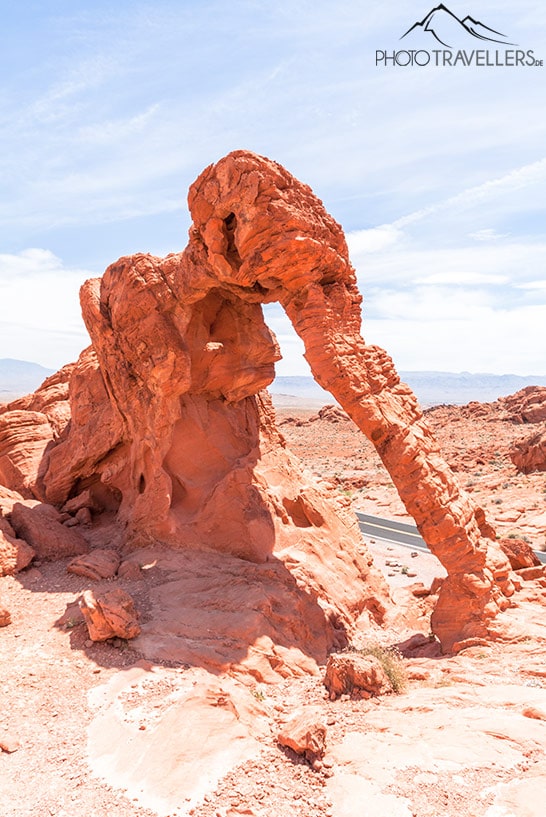 Der Elephant Rock im Valley of Fire State Park erinnert an einen Elefanten